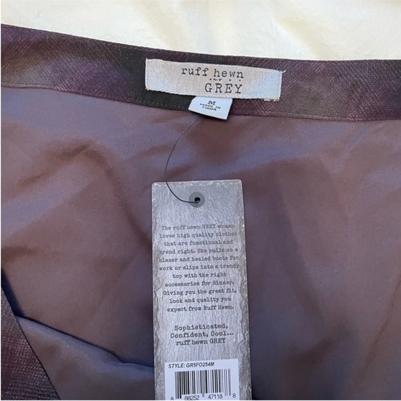 Ruff Hewn Purple Plaid Midi Skirt - Picture 10 of 12